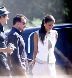 Queen Rania with Bono
